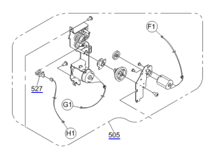 Genuine RELEASE MOTOR ASSY for EPSON P800 P807 - 1665114 / 1695182