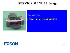 Service Manual for EPSON R300 R310 