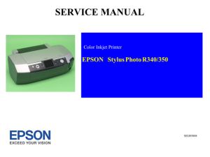 Service Manual for EPSON R340 350 