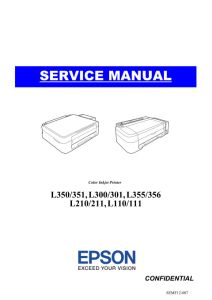 Service Manual for EPSON L110 L111 L210 L211 L300 L301 L350 L351 L355 L356 