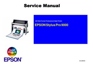 Service Manual for EPSON StylusPro 9000 