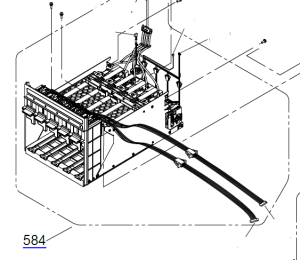 Genuine Left INK HOLDER for EPSON SC-F9200 F9270 - 1737075 / 1691906.