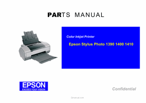 EPSON StylusPhoto 1390 1400 1410 Parts Manual