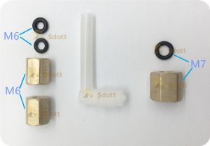  Joint Screw,O ring,Join (Substitute) (7 Parts) for EPSON Pro 7450/7800/7880/ 9400/9450/9800/9880-1469640, 1033483,1305841, 1091107,1091108