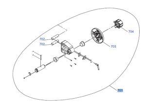 Genuine Roll Media Holder R2 for EPSON Pro GS6000 - 1496330