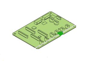 Genuine CR Relay Board (CH74 Sub) for EPSON SC-F3000 F3030 F3050 F3060 F3070 - 2205200.