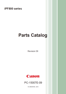 Canon imagePROGRAF iPF_851 850 841 840 831 830 825 820 815 810 Parts Manual