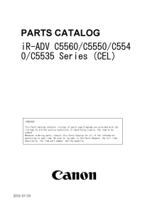Canon imageRUNNER ADV C5535 C5540 C5550 C5560 III Service Manual and Parts Manual.. 
