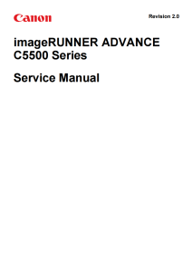 Canon imageRUNNER IR C5535 C5540 C5550 C5560 Service Manual and Parts Manual.. 