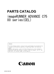 Canon imageRUNNER ADV C7500 Service Manual and Parts Manual.. 