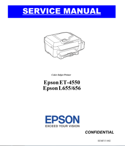 Service Manual for EPSON L655 L656 ET-4550 