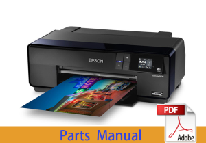 Parts Manual for EPSON SureColor P600 P607 P608 