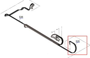 Genuine RIGHT TUBE (HOME) for EPSON SureColor P9500 P9550 P9570 - 1771307.
