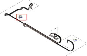 Genuine LEFT TUBE (FULL) for EPSON SureColor P9500 P9550 P9570 - 1771308.