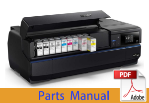 Parts Manual for EPSON SureColor P800 P807 P808 
