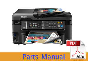 Parts Manual for EPSON WF-3620 WF-3621 PX-M740F 