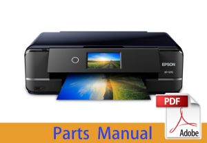 Parts Manual for EPSON XP-970 EP-979A3 