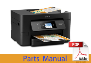 Parts Manual for Epson WorkForce WF-3820 3821 3823 3825 