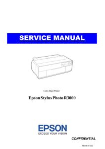 Epson Stylus Photo R3000 Service Manual