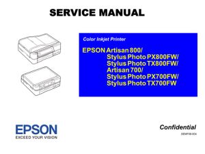 Service Manual for EPSON TX700FW TX800FW PX700FW PX800FW 