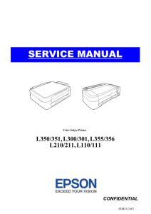 EPSON L110 L111 L210 L211 L300 L301 L350 L351 L355 L356 Service Manual