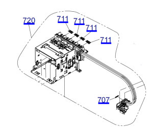 Genuine INK SUPPLY ASSY for EPSON WF-C869R - 1731529 / 1736074.