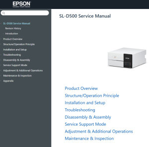 Service Manual for EPSON SureLab SL-D500 D550 D570 