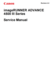 Canon imageRUNNER iR 4500 III Service Manual and Parts Manual.. 
