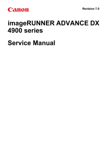 Canon imageRUNNER ADV DX 4925 Service Manual and Parts Manual.. 
