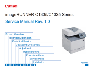 Canon imageRUNNER IR C1325 C1335 Service Manual and Parts Manual.. 