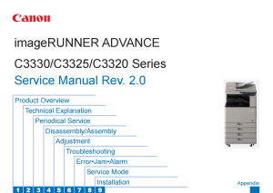 Canon imageRUNNER IR C3320 C3325 C3330 Service Manual and Parts Manual.. 