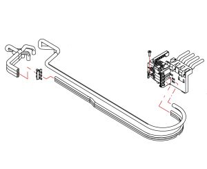 Genuine TUBE ASSY / Valve ASSY for EPSON L6550 ET-5800 - 1821529 / 1833301.