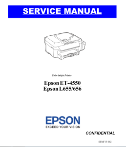 EPSON L655/L656/ET-4550 Service Manual