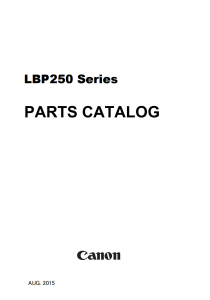 Canon imageCLASS LBP 253 Service Manual and Parts Manual..
