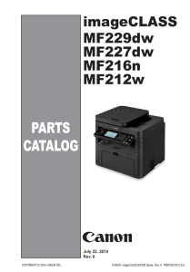 Canon imageCLASS MF 212 216 227 229 Service Manual and Parts Manual..