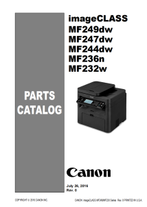 Canon imageCLASS MF 232 236 244 247 249 Service Manual and Parts Manual..