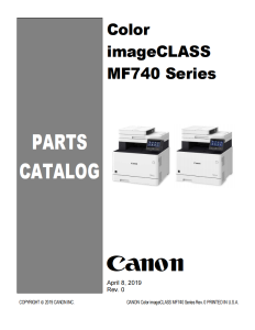 Canon imageCLASS MF 741C 743C Service Manual and Parts Manual..