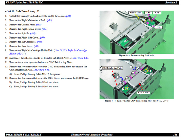 EPSON PRO 11880 BOARD ASSY.,SUB - 2113534