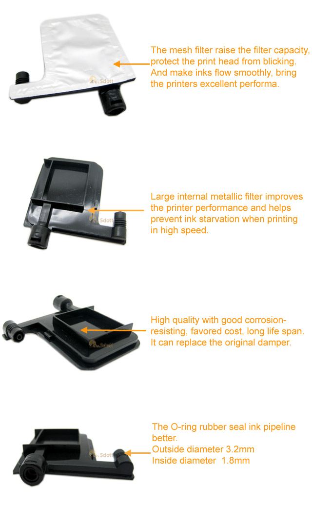 Epson DX4 DX5 Printhead Big Damper UV
