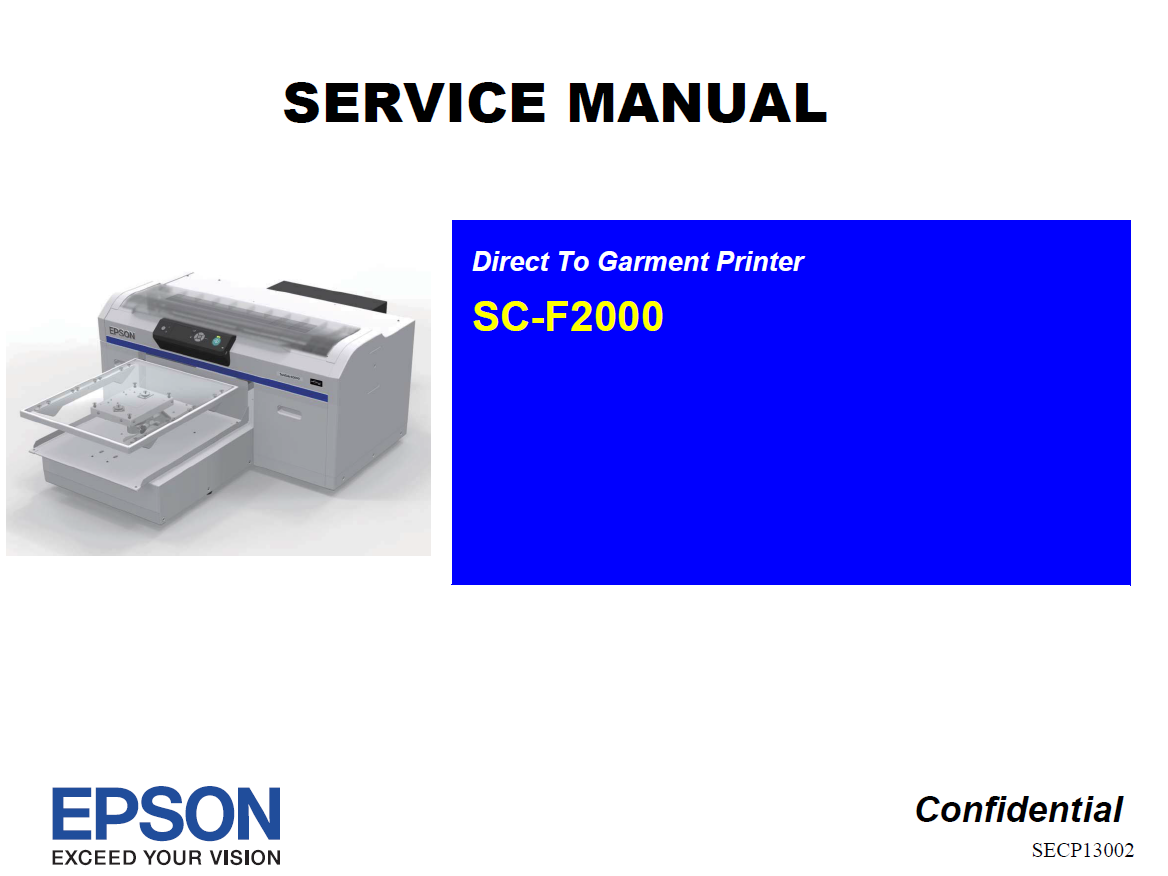 EPSON SureColor F2000 Service Manual