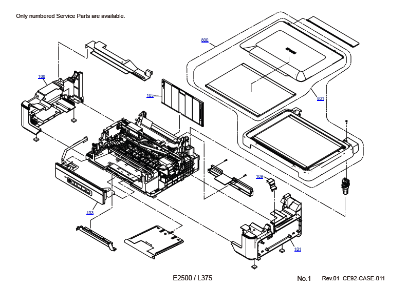 EPSON L375 Parts Manual