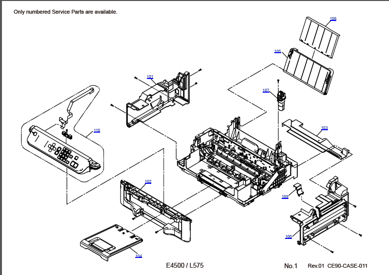 EPSON L575 Parts Manual