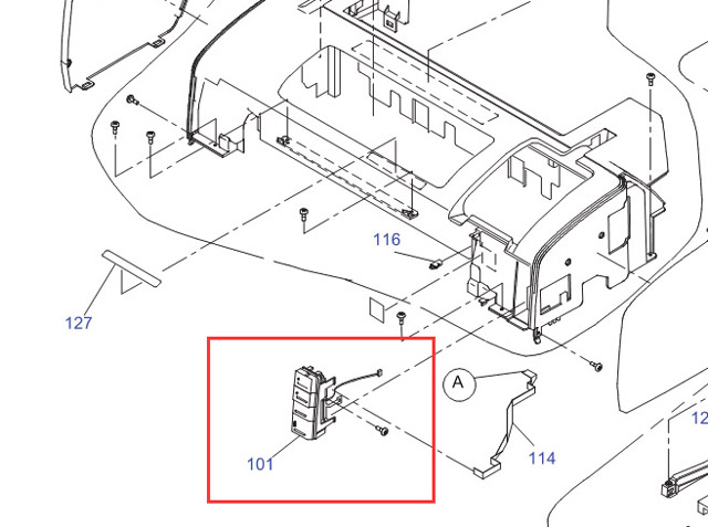 EPSON R1800 2400 Panel ASSY.,ASP - 1407094