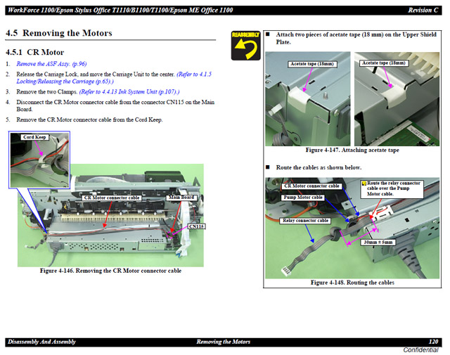 Epson Stylus Office T1100_T1110_B1100 CR Motor-1518809