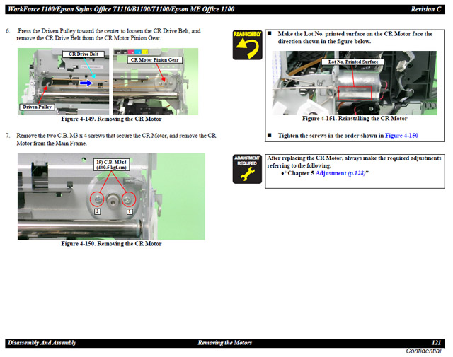 Epson Stylus Office T1100_T1110_B1100 CR Motor-1518809
