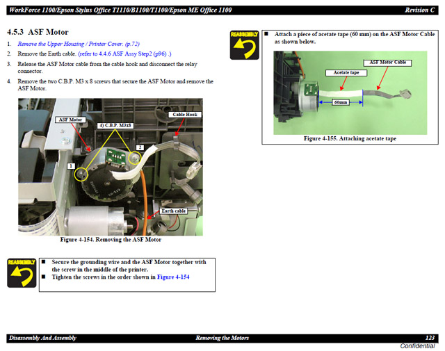 Epson Stylus Office T1100_T1110_B1100 ASF Motor-2090539