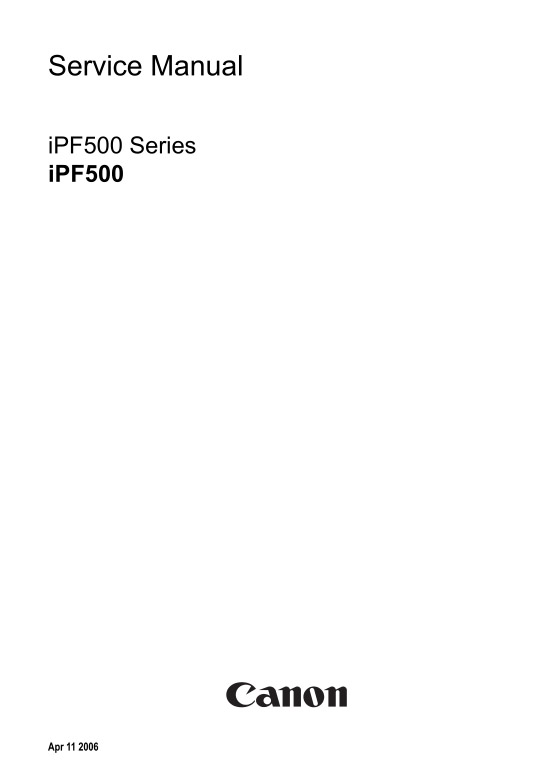 Canon_iPF500_Service_Manual