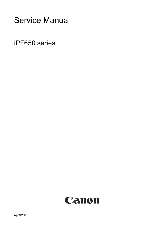 Canon_iPF650_Service_Manual