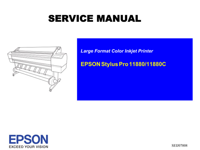Epson Stylus Pro 11880 11880c Service Manual