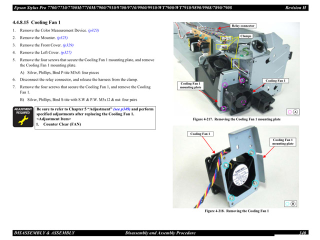Epson Stylus Pro 7890 7908 9890 9908 WT7900 WT7910 SERVICE MANUAL